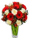 Bouquet bianco e rosso
