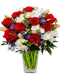 Bouquet rosso e bianco